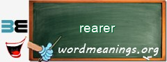 WordMeaning blackboard for rearer